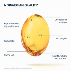 Omega 3-6-9 Salmon Oil with Fish Gelatin - 120 Capsules