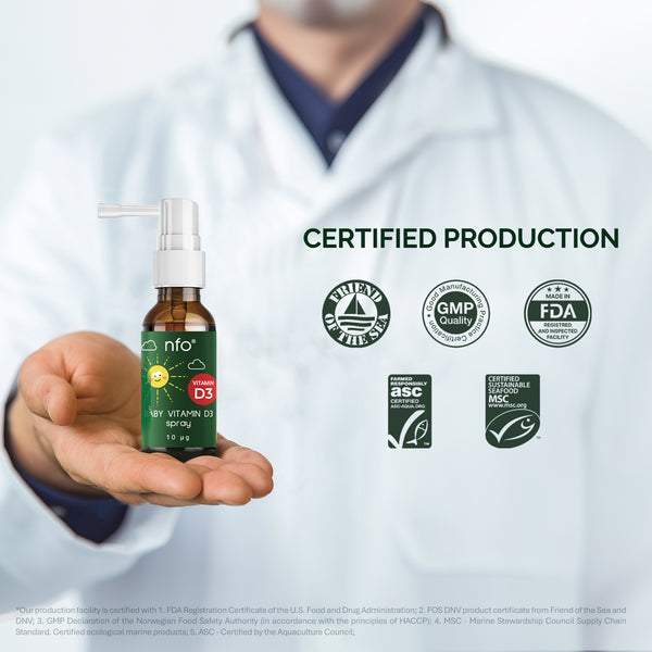 विटामिन D3 बेबी स्प्रे 20 ml