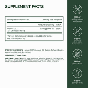 विटामिन D3 2,000 IU 50 mcg